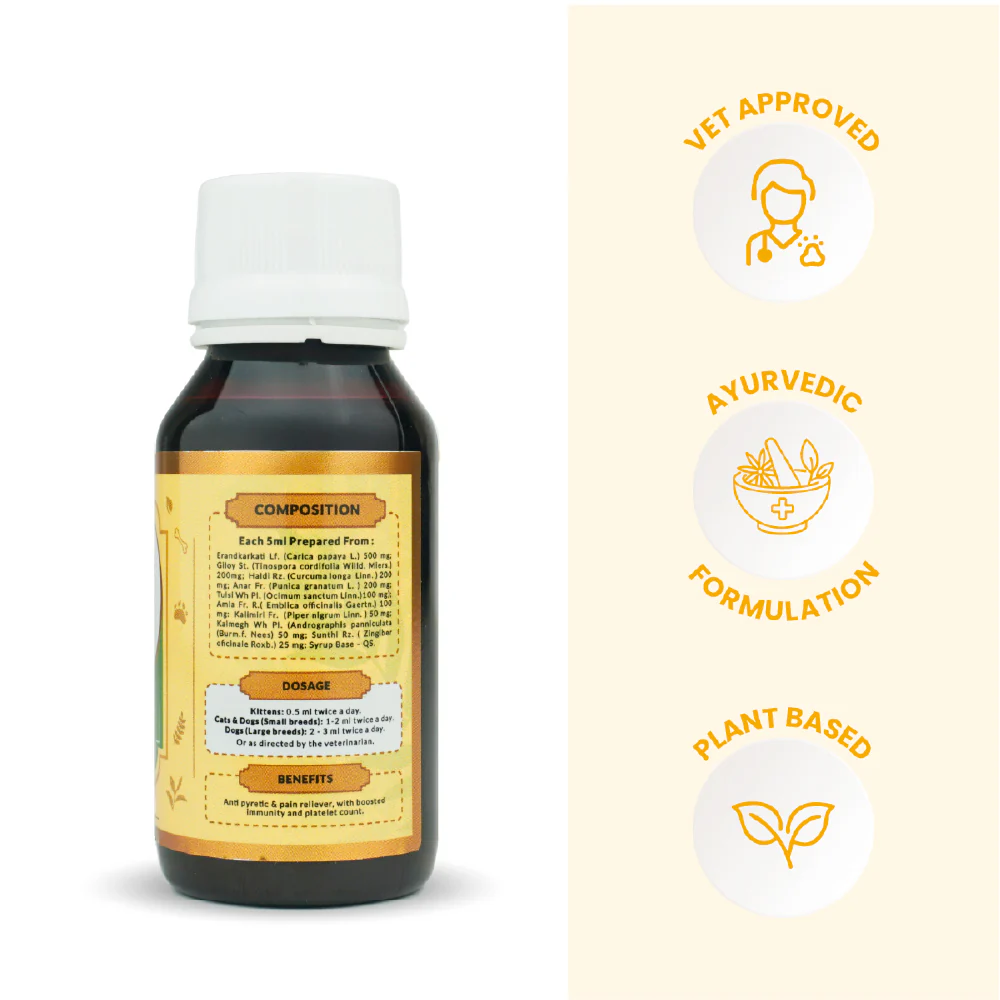 FurBall Story Fever, Cough & Cold Relief Syrup for Dogs and Cats - Image 2