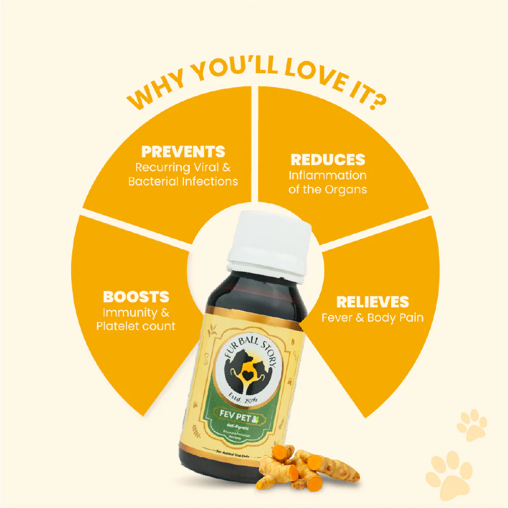 FurBall Story Fever, Cough & Cold Relief Syrup for Dogs and Cats - Image 4