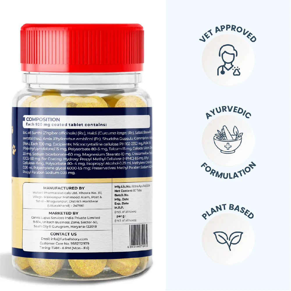 FurBall Story Jump O Joint Care tablets for Dogs and Cats - Image 2