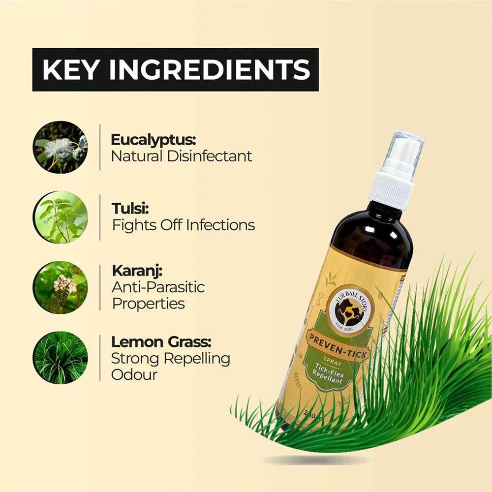 FurBall Story Preven Tick and Flea Spray for Dogs - Image 3