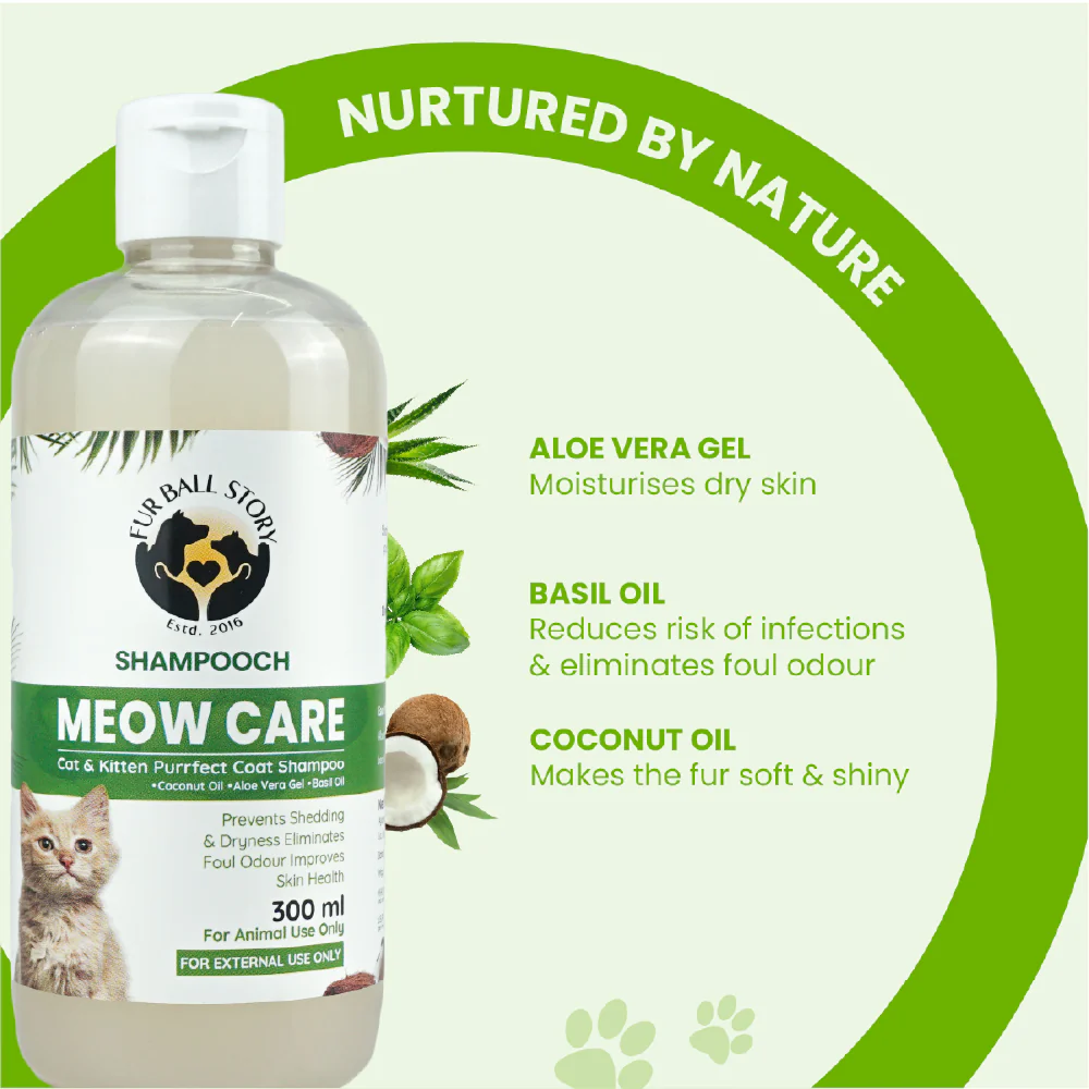 FurBall Story Shampooch Meow Care Shampoo for Cats - Image 2