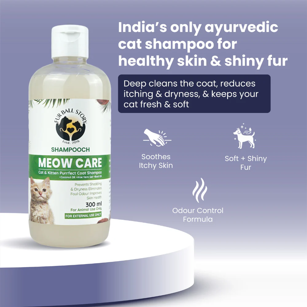 FurBall Story Shampooch Meow Care Shampoo for Cats - Image 6