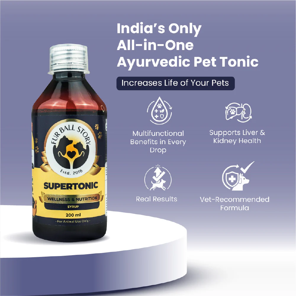 FurBall Story Supertonic Overall Wellness Syrup for Dogs and Cats - Image 3