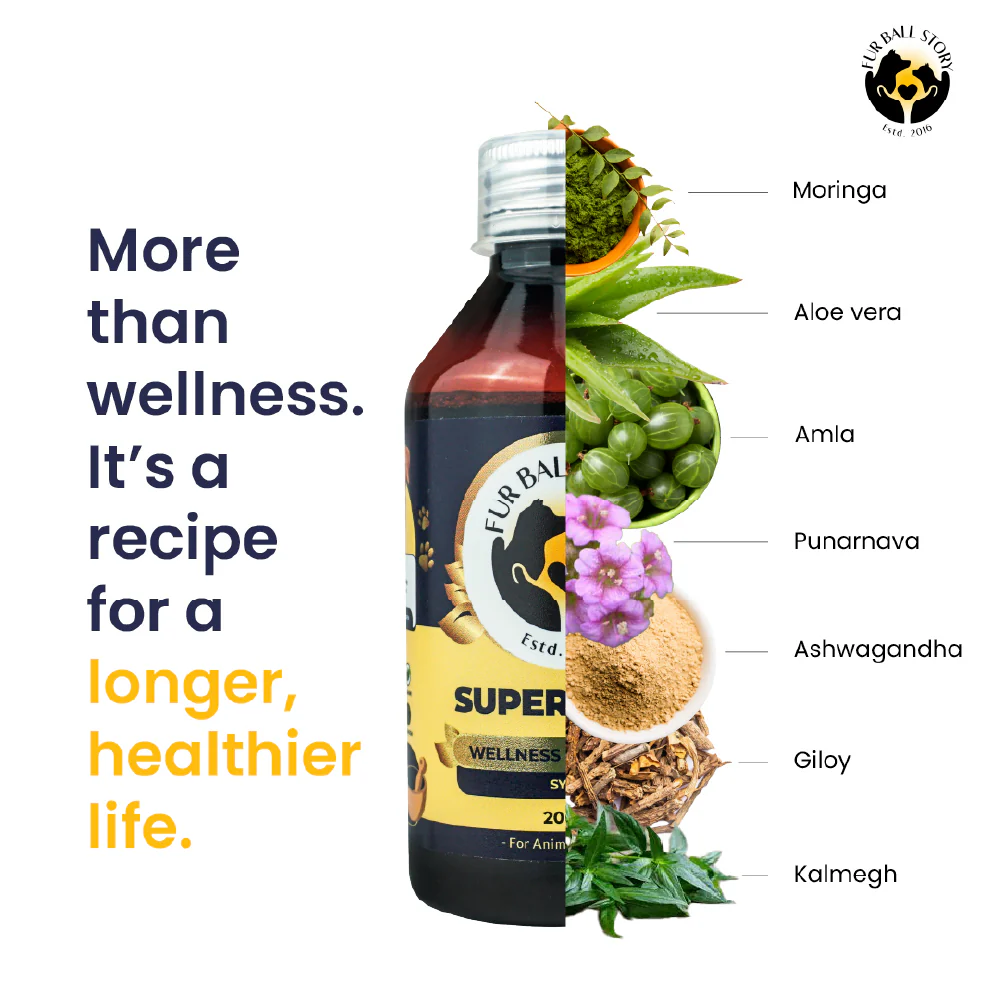 FurBall Story Supertonic Overall Wellness Syrup for Dogs and Cats - Image 4