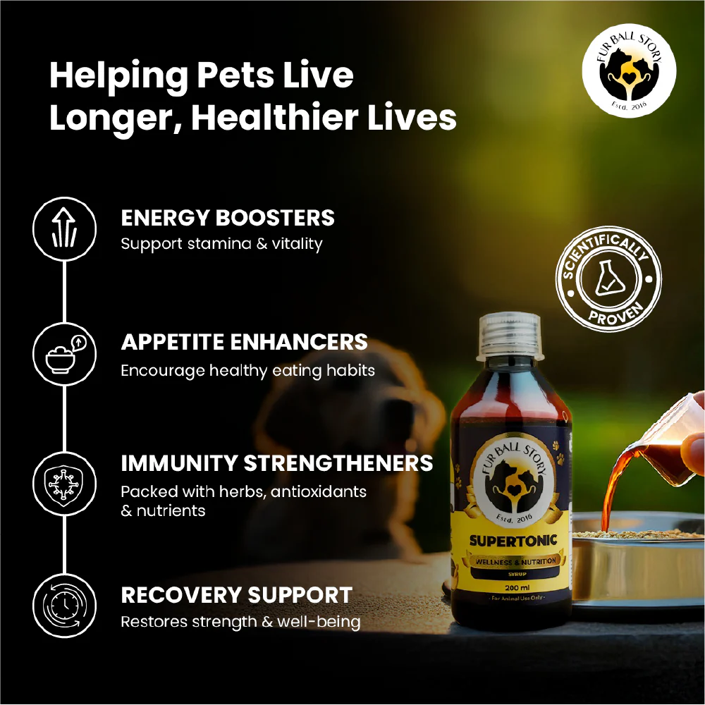 FurBall Story Supertonic Overall Wellness Syrup for Dogs and Cats - Image 6