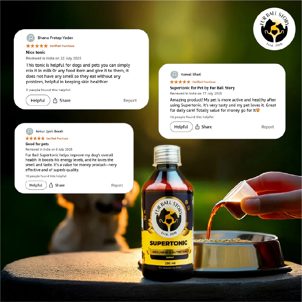 FurBall Story Supertonic Overall Wellness Syrup for Dogs and Cats - Image 8