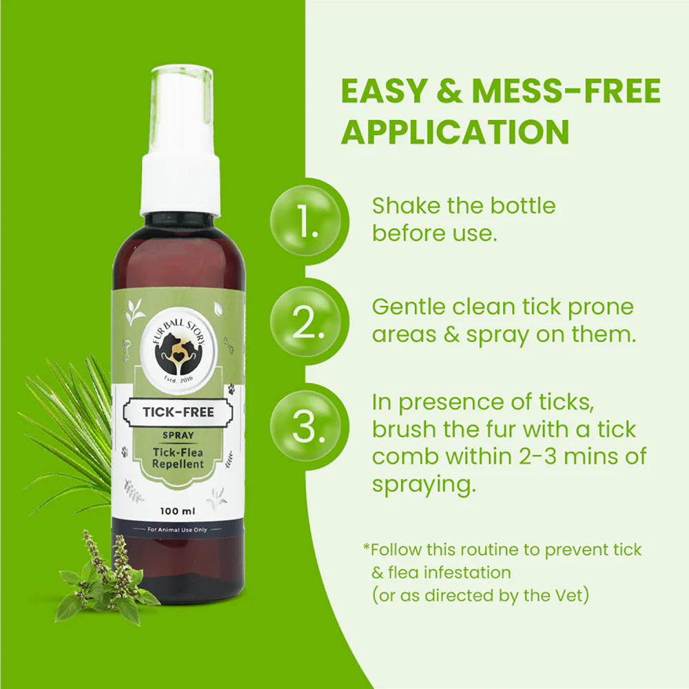FurBall Story Tick & Flea Repelling Spray For Dogs & Cats - Image 3