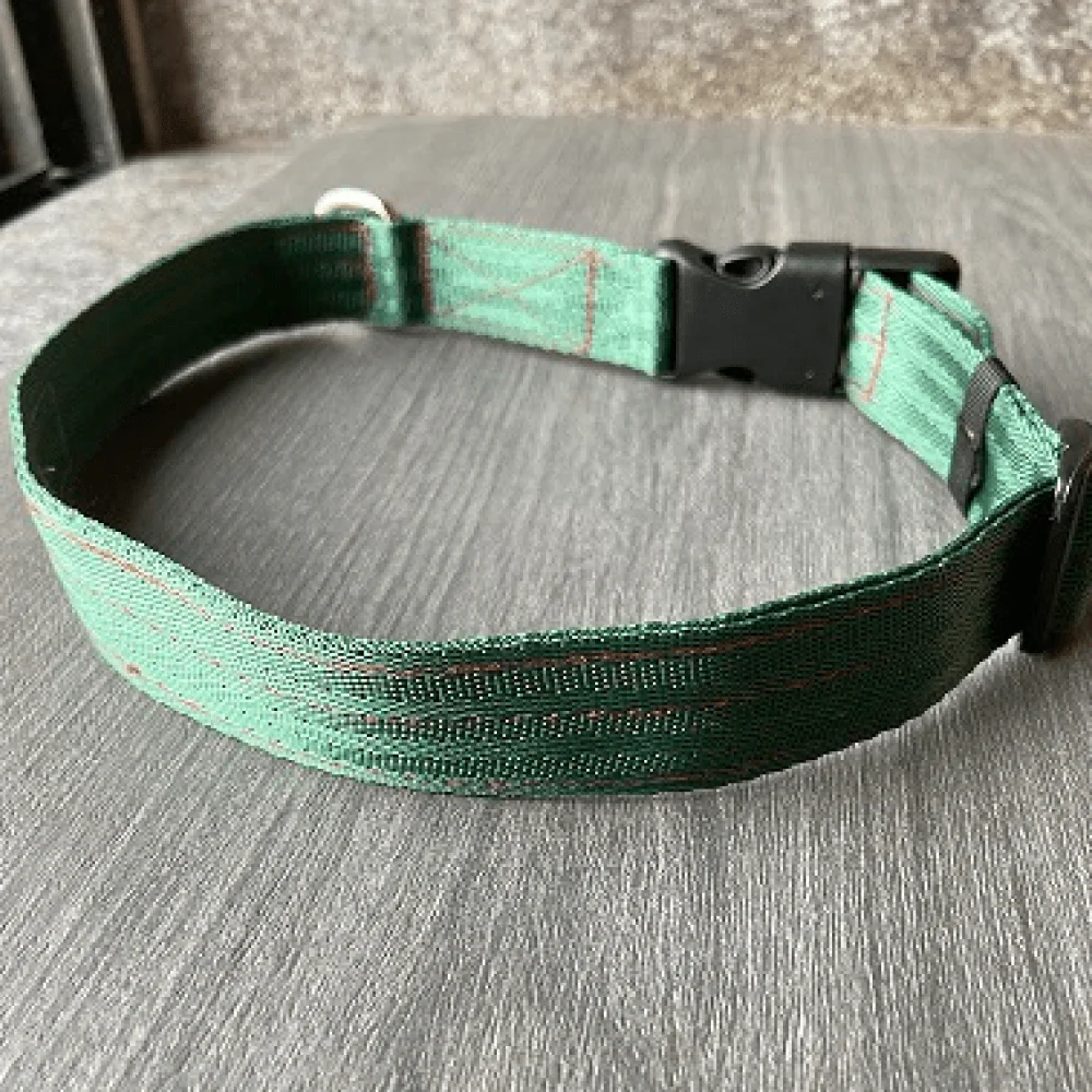 FurBuddies Myrtle Nylon Collar for Dogs (Green) - Image 3