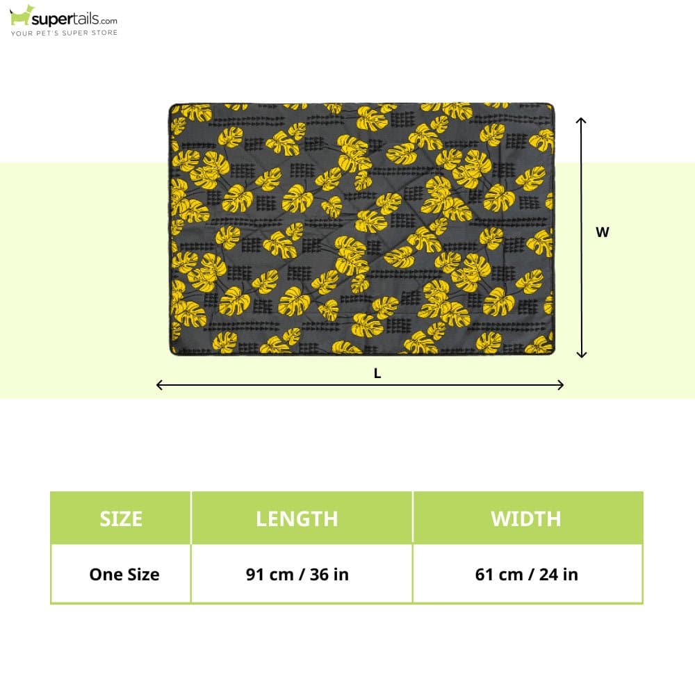 FurBuddies Philo Leaves Pee Mat for Dogs and Cats (Yellow) - Image 2