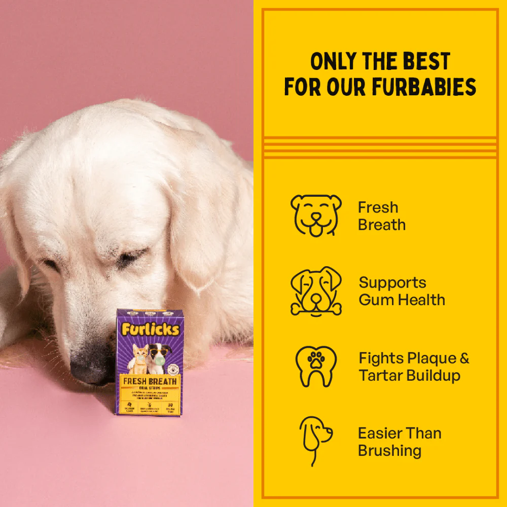 Furlicks Fresh Breath Oral & Gut Health Strips Combo for Cats and Dogs - Image 4