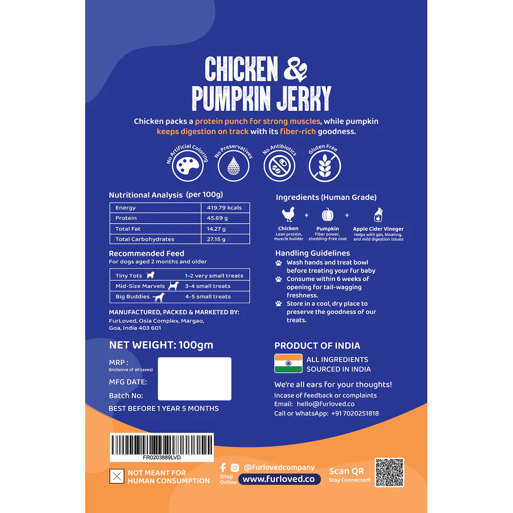 FurLoved Carrot Chicken Dog Treats - Image 3