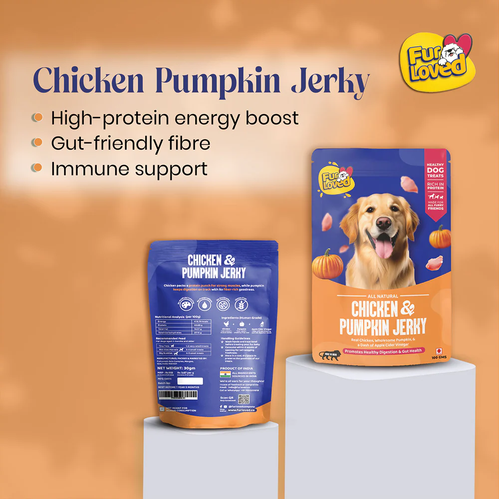 FurLoved Chicken and pumpkin High Protein Dog Treats - Image 4