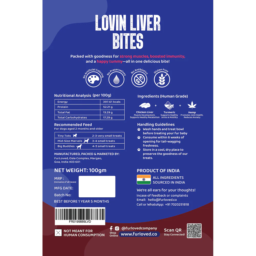 FurLoved Lovin Liver Bites Dog Treats - Image 2