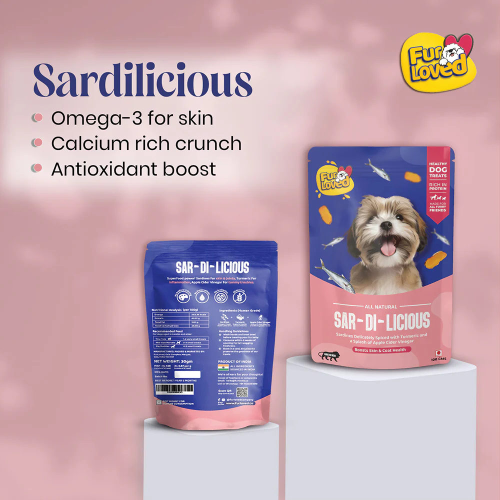 FurLoved Sardilicious Sardine Omega Rich Dogs Treats - Image 3
