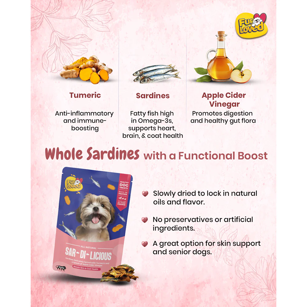 FurLoved Sardilicious Sardine Omega Rich Dogs Treats - Image 4