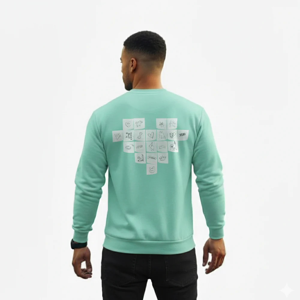 Furriends Forever Sweatshirt For Men & Women(Mint Green) - Image 2
