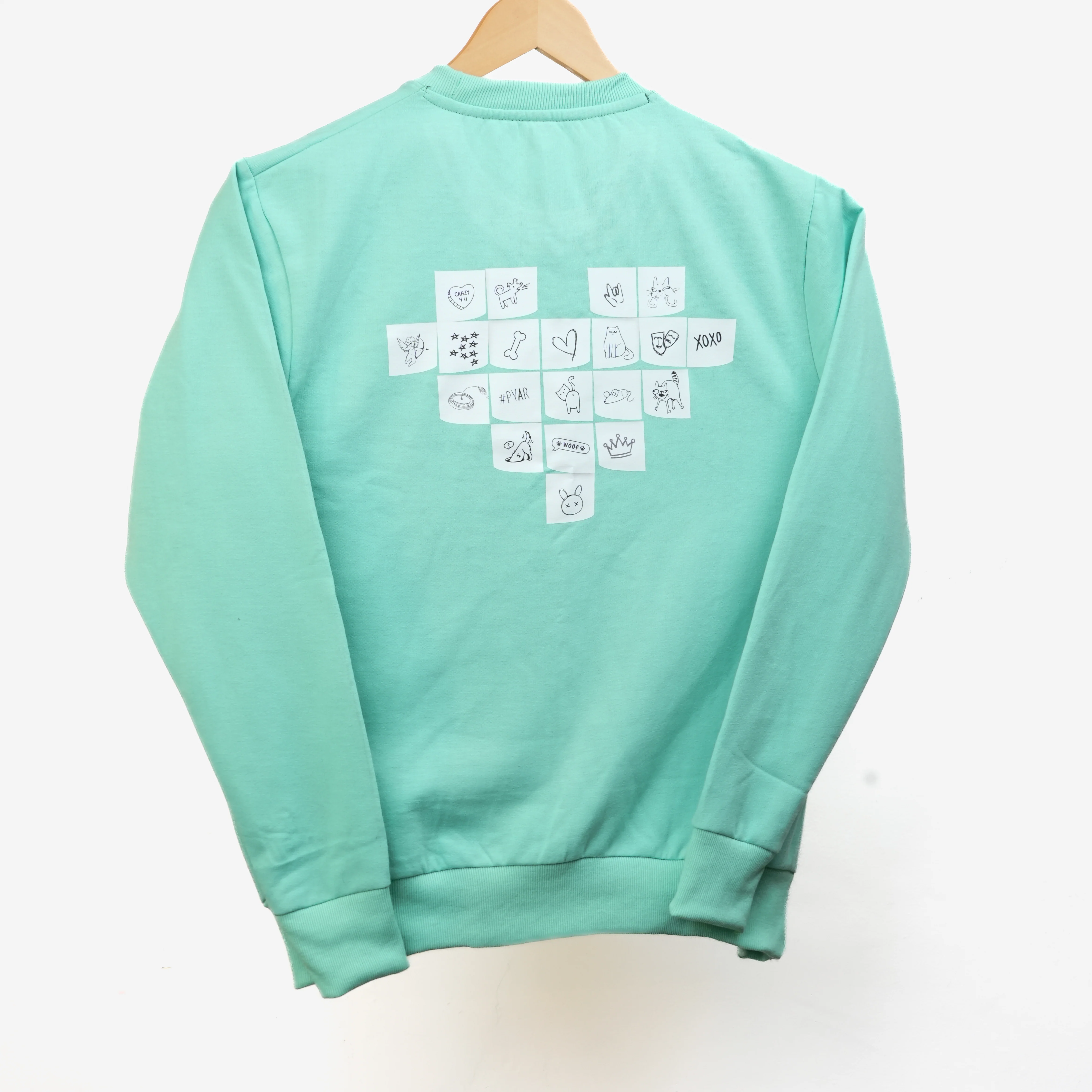 Furriends Forever Sweatshirt For Men & Women(Mint Green) - Image 5
