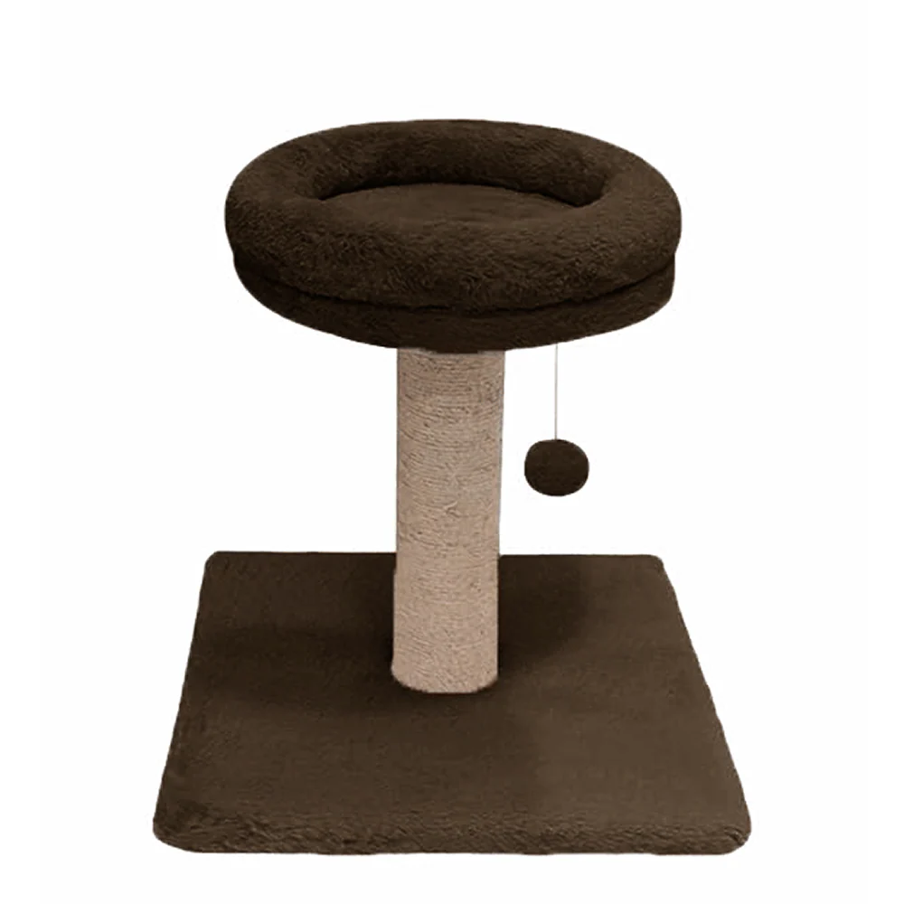 Furrlovers Fur Activity Cat Tree Scratching Post with Sisal Tower (Brown)