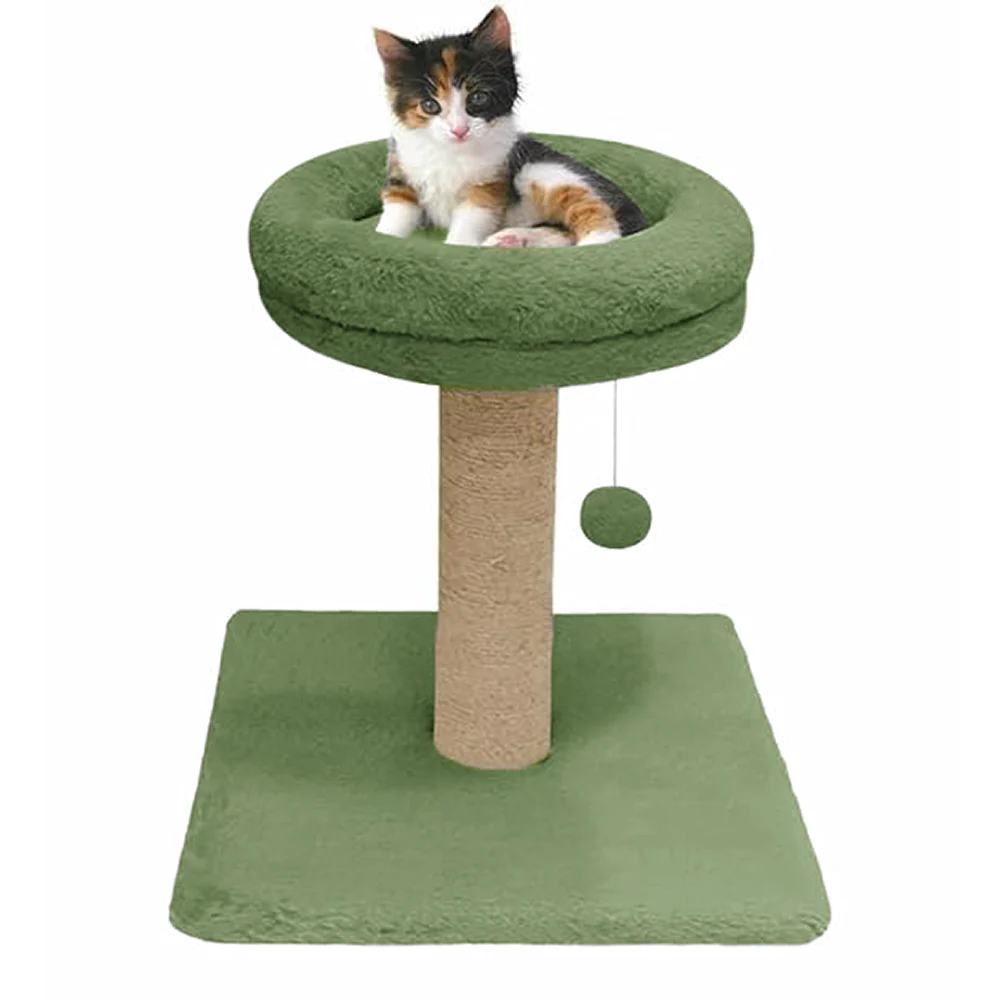 Furrlovers Fur Activity Cat Tree Scratching Post with Sisal Tower (Green) - Image 4