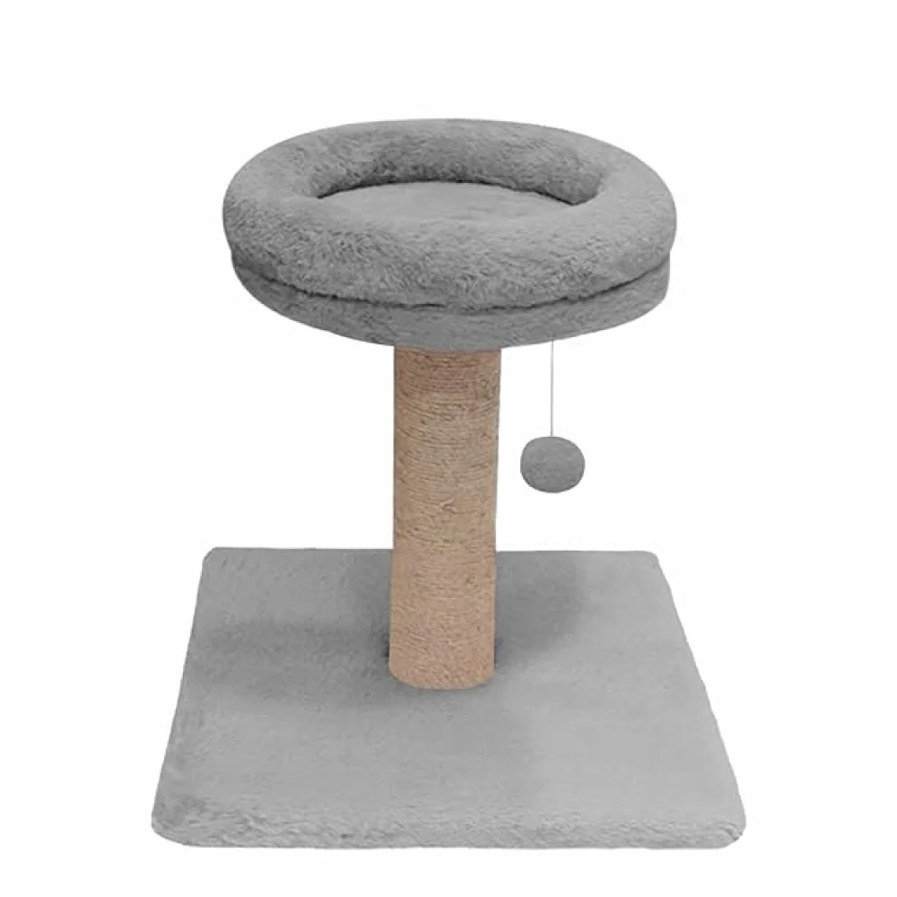 Furrlovers Fur Activity Cat Tree Scratching Post with Sisal Tower (Grey)
