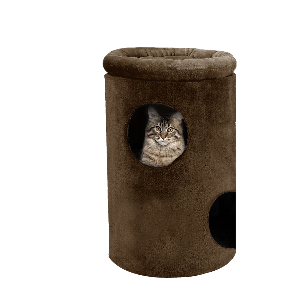 Furrlovers House with Plush Cushion for Cats (Brown) - Image 6