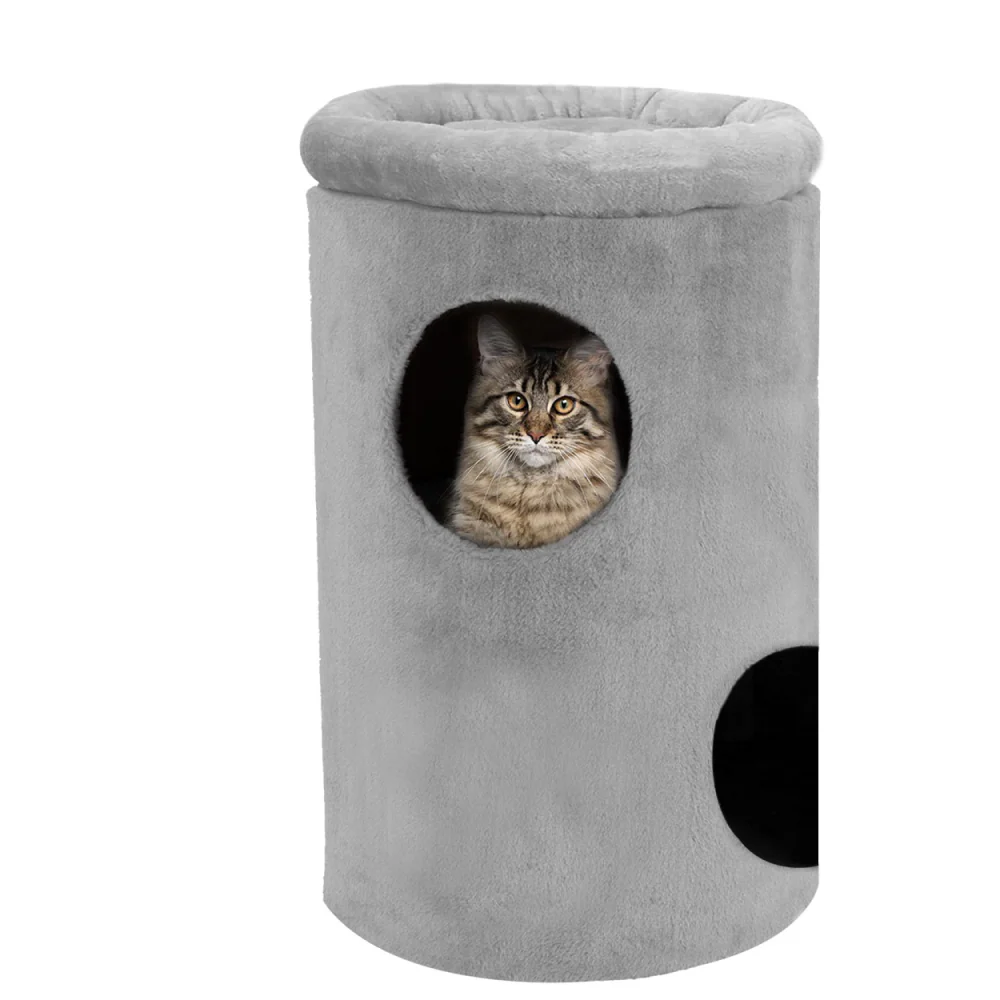 Furrlovers House with Plush Cushion for Cats (Grey) - Image 5