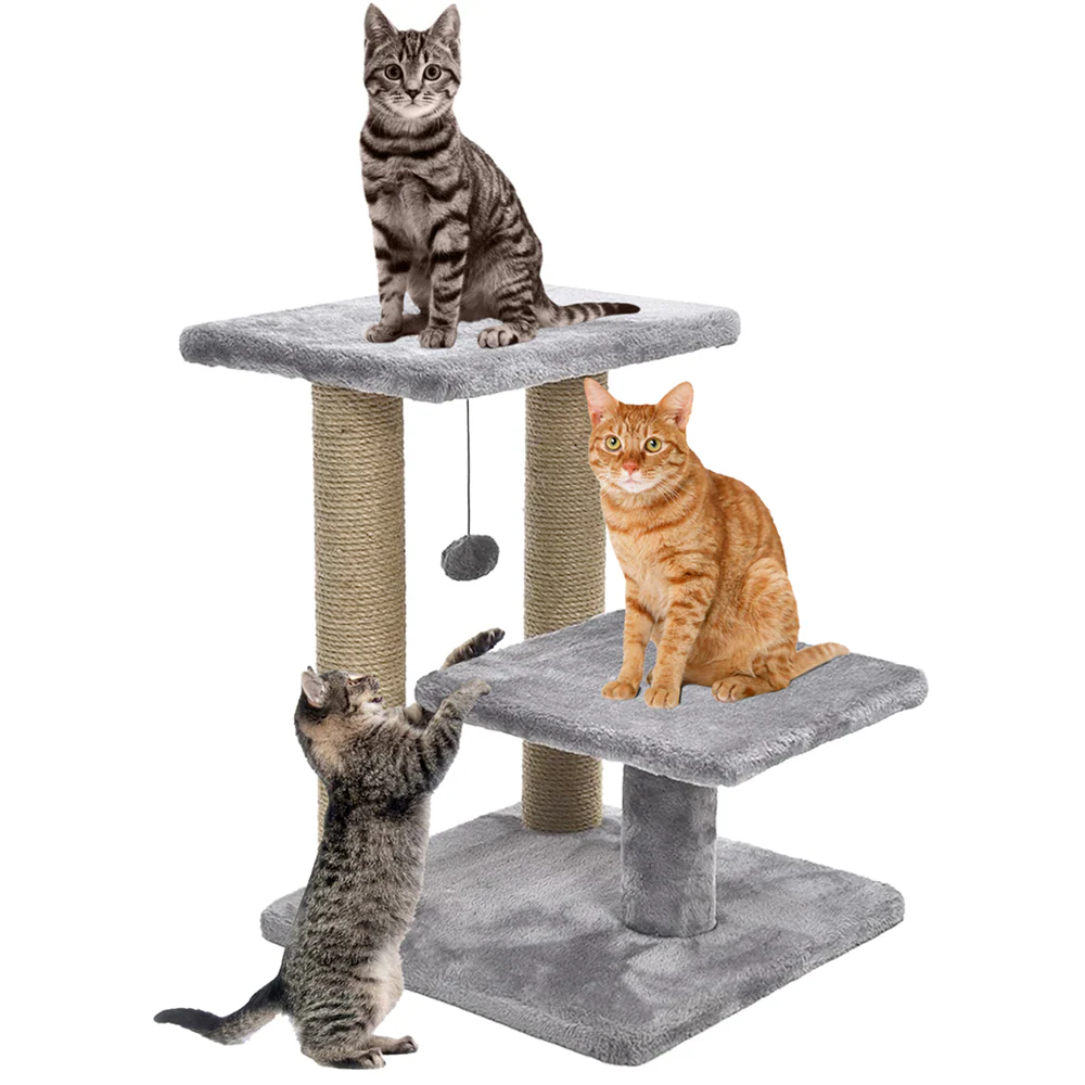 Furrlovers Multiple Level Activity Tower with Scratching Posts for Cats (Grey) - Image 5
