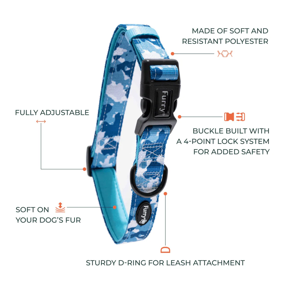 Furry & Co Cool Camo Comfort Collar for Dogs - Image 3