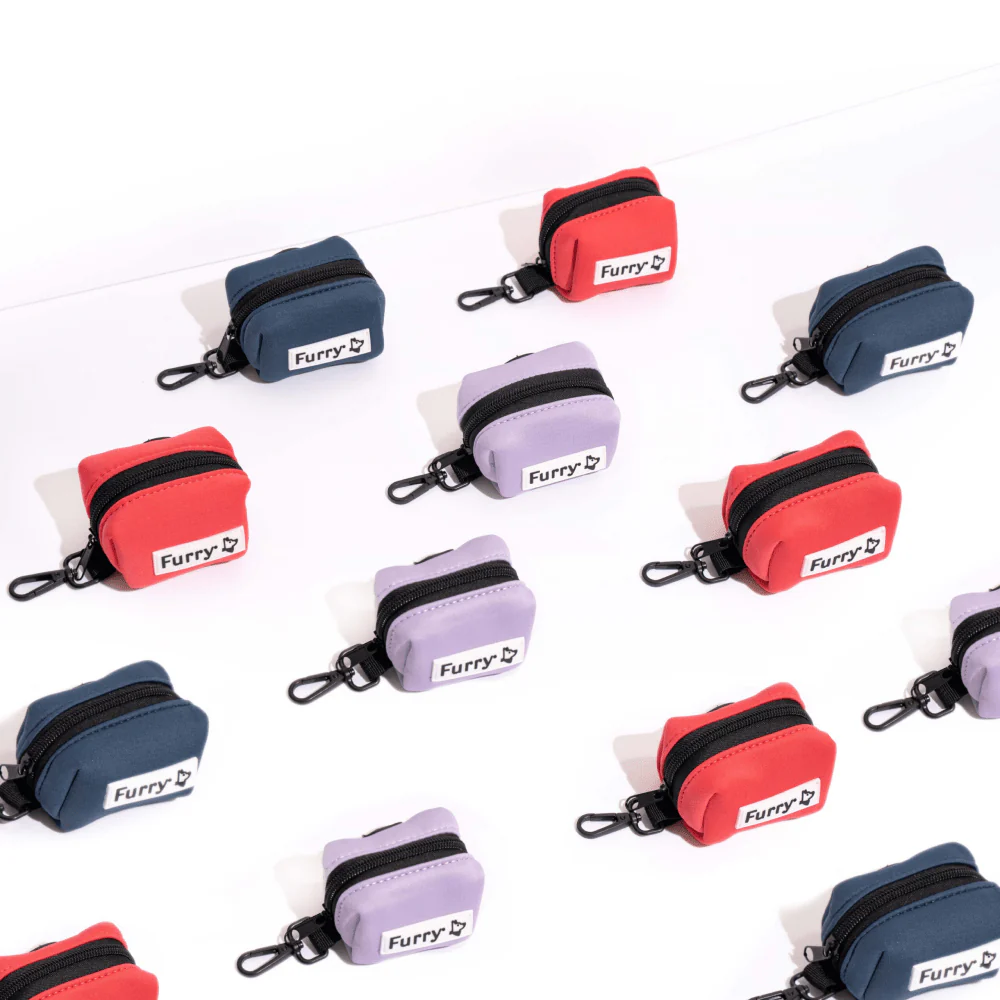 Furry & Co Poop Bag Holder for Dogs (Coral Red) - Image 3