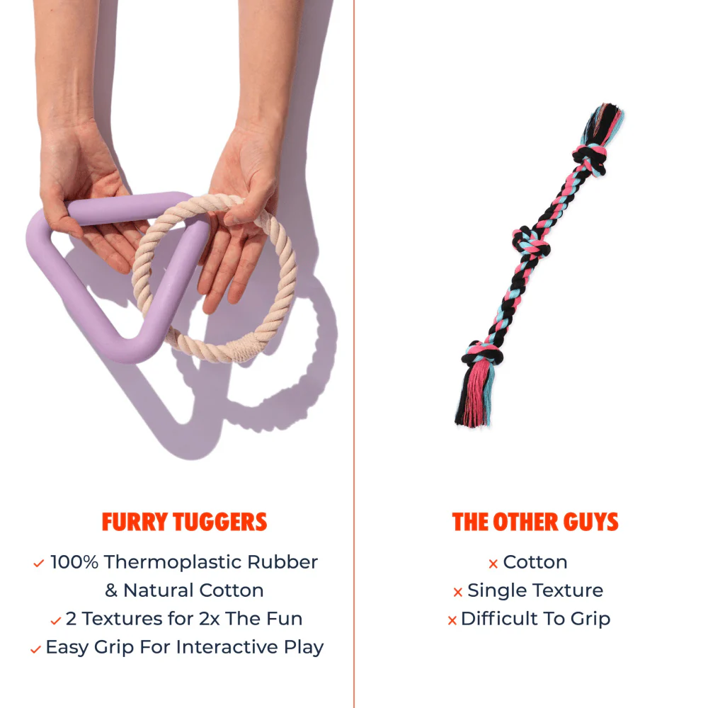 Furry & Co Tuggers Toy for Dogs (Blush) - Image 3