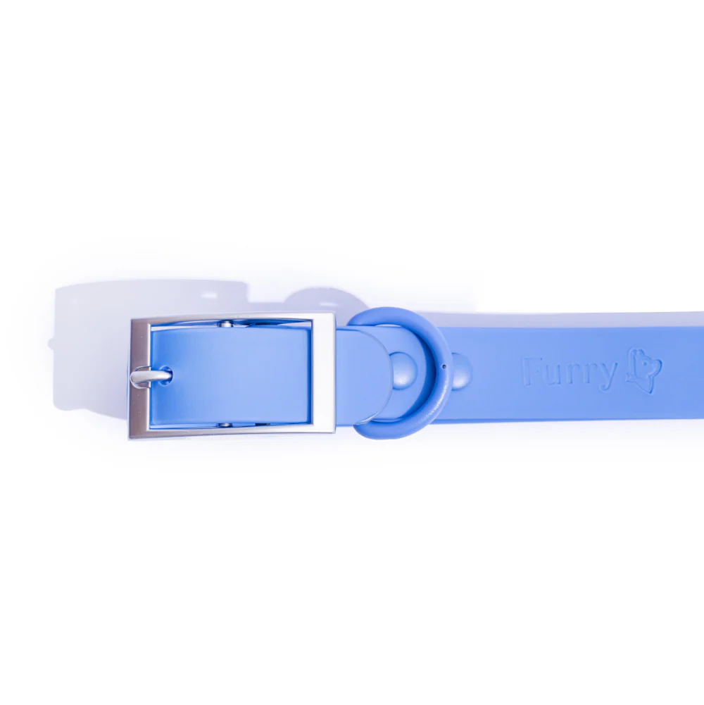 Furry & Co Weatherproof Collar and Leash for Dogs Combo (Everest Blue) - M - Image 5