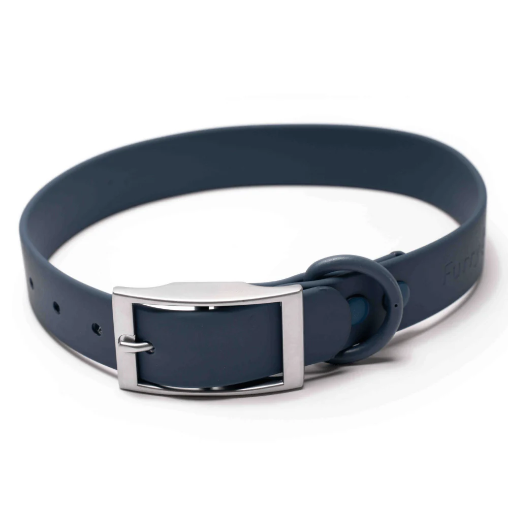Furry & Co Weatherproof Collar for Dogs (Indigo Blue) - Image 5