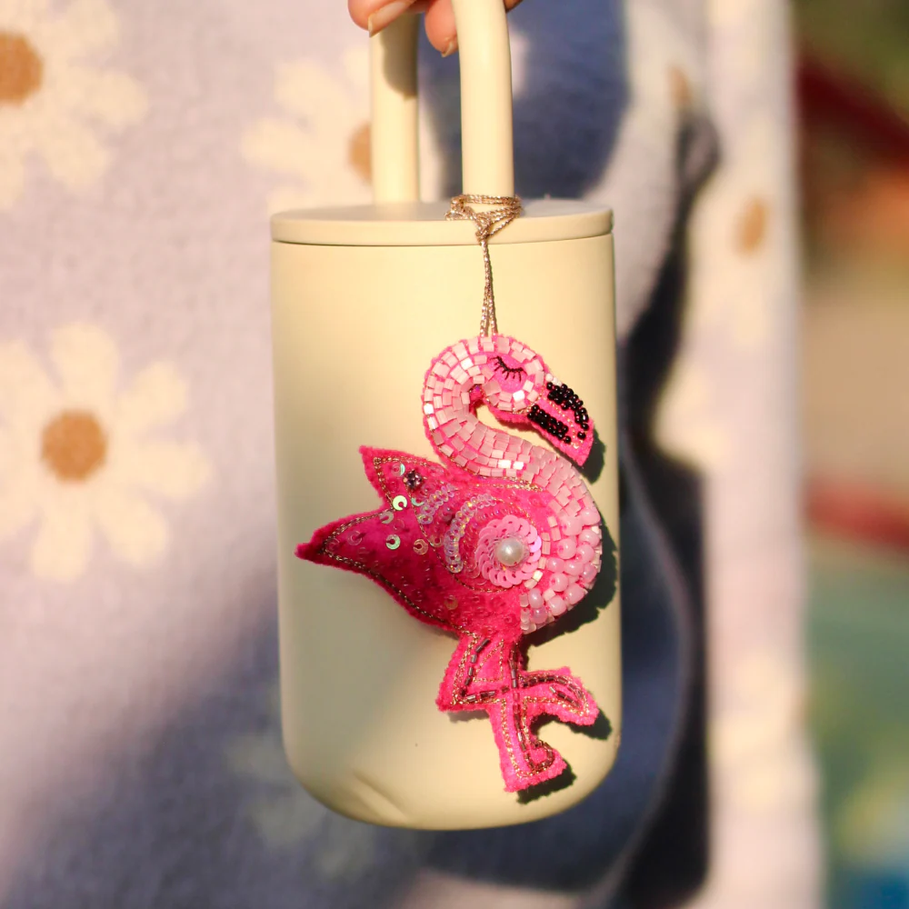 Furry Tales Flamingo Gulabo Handcrafted Charm - Image 2