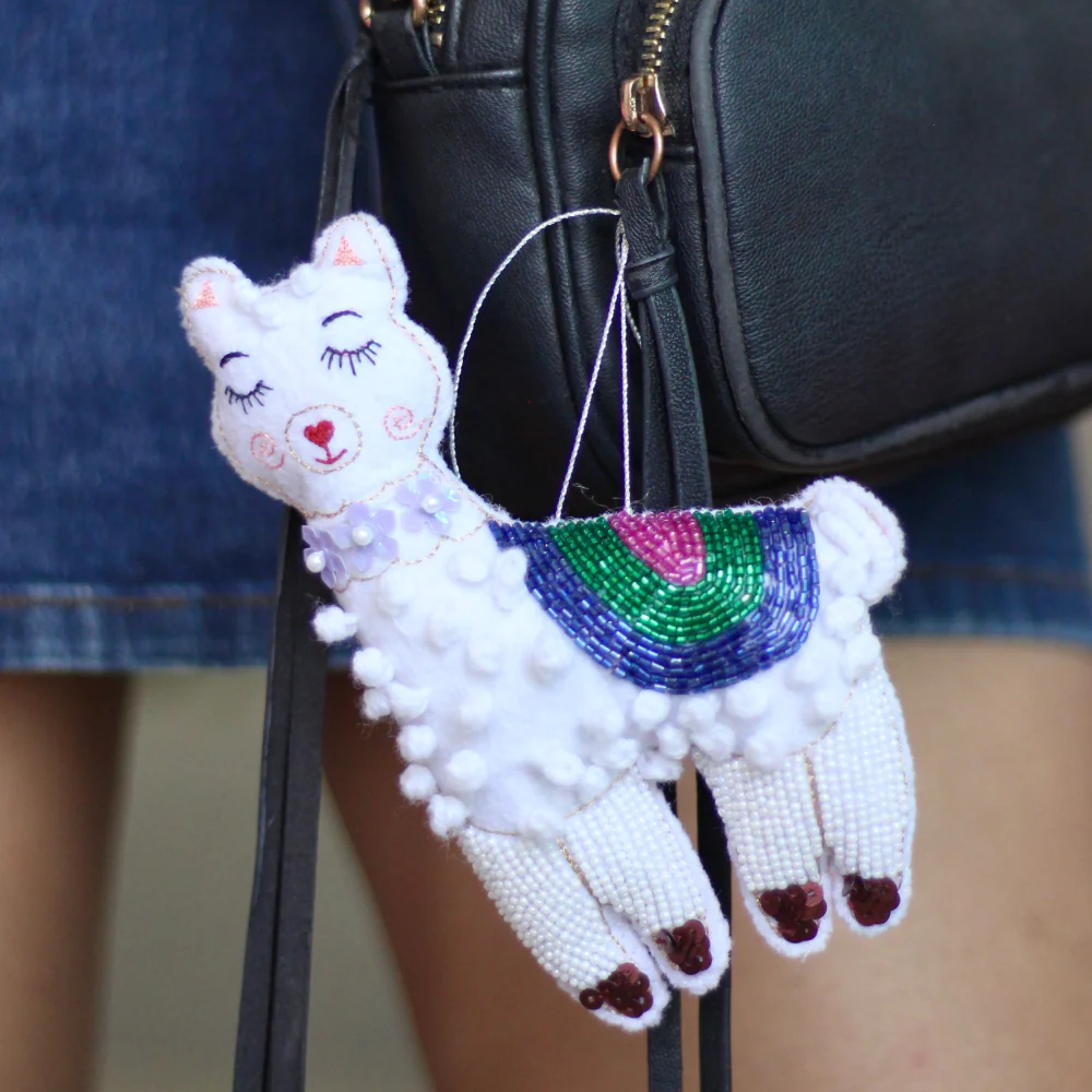 Furry Tales Llama Mama Handcrafted Charm - Image 2