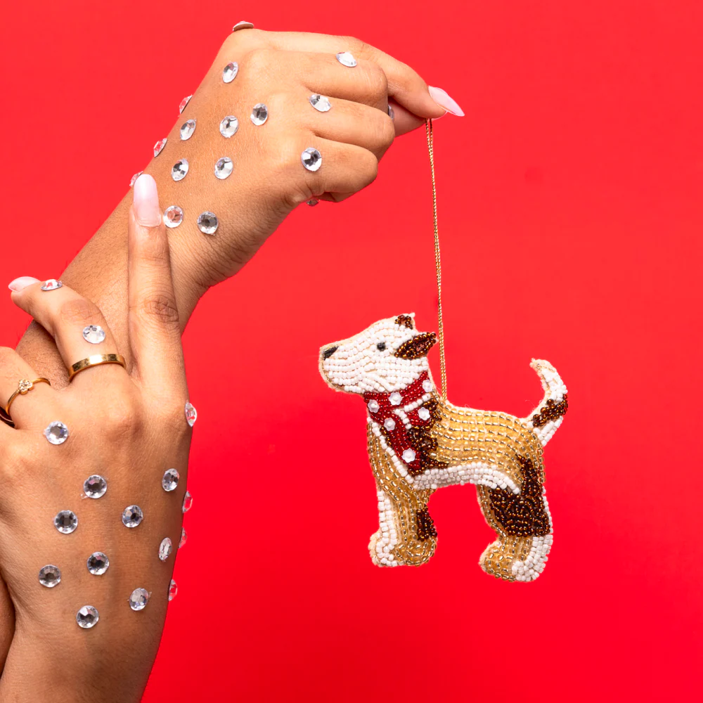Furry Tales Rowdy Off to Party Indie Dog Handcrafted Charm - Image 3