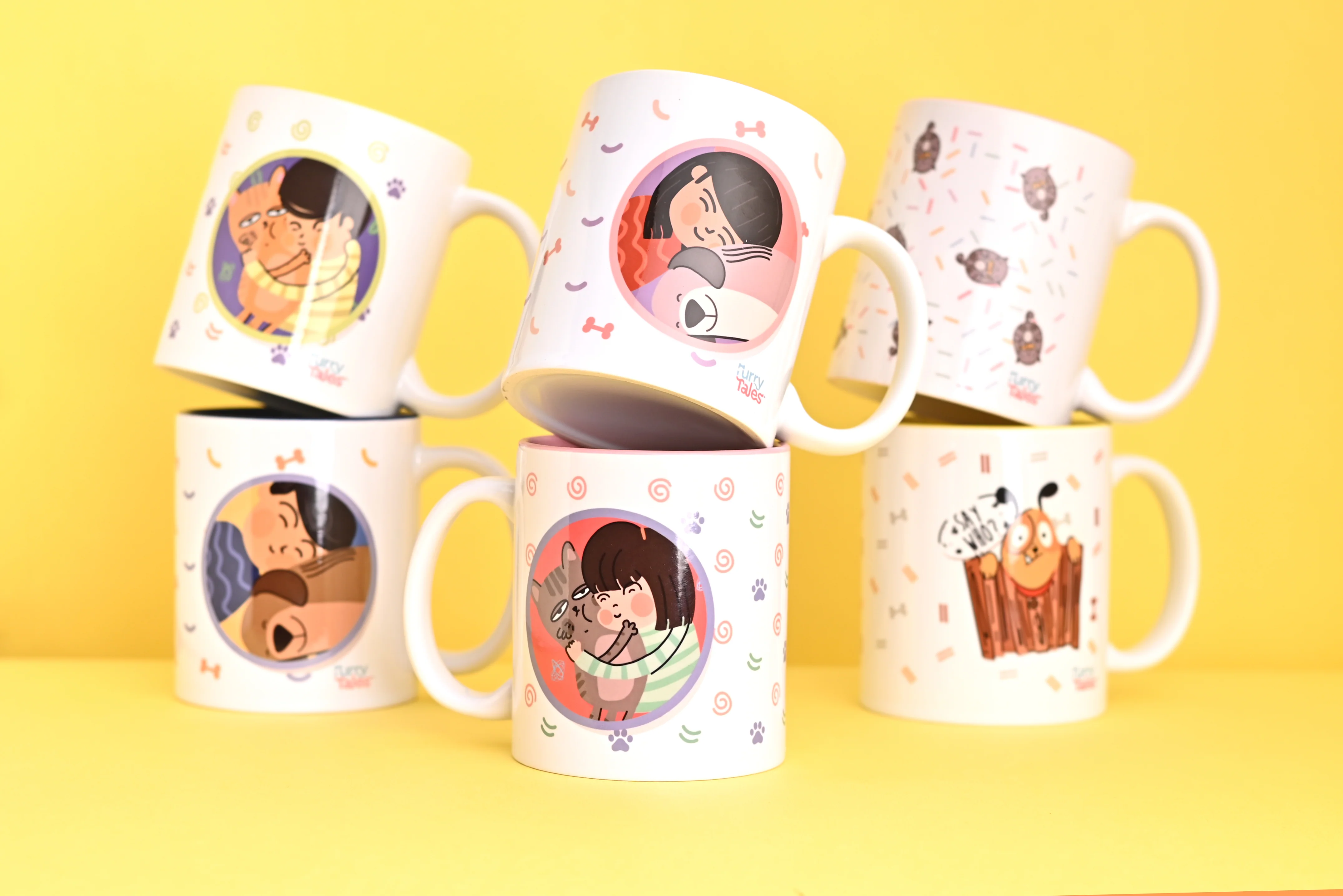 Furry Tales Buggy Say What Ceramic Coffee Mug (White) - Image 2