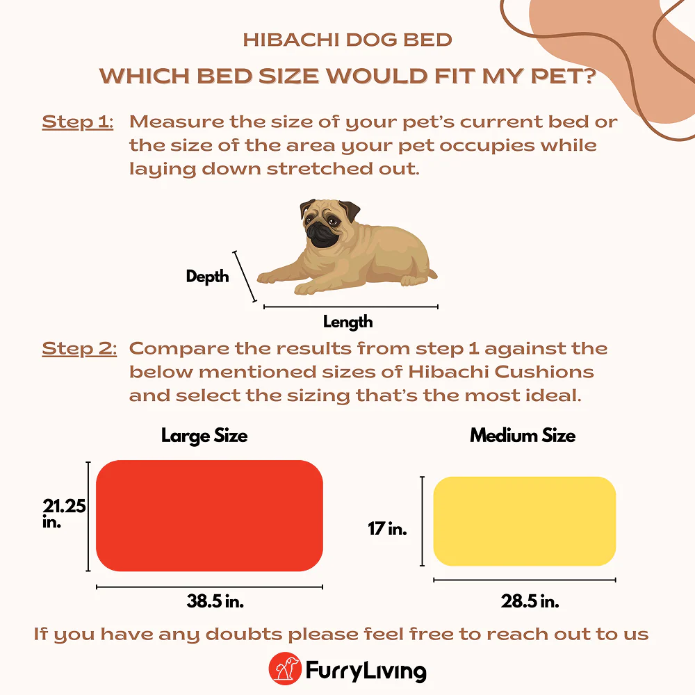 FurryLiving Hibachi Bed with Storage for Dogs (Dark Brown/Brown Cushion) - Image 6