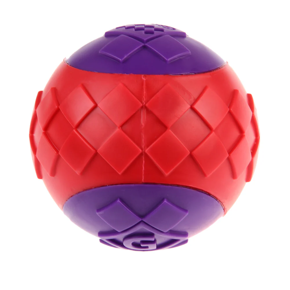GiGwi Ball Squeaker Toy for Dogs (Red/Purple) - Image 4