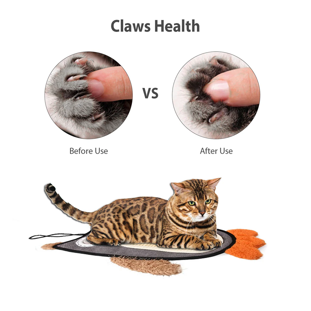 GiGwi Cat Scratcher with Catnip Owl Toy for Cats (Brown) - Image 9