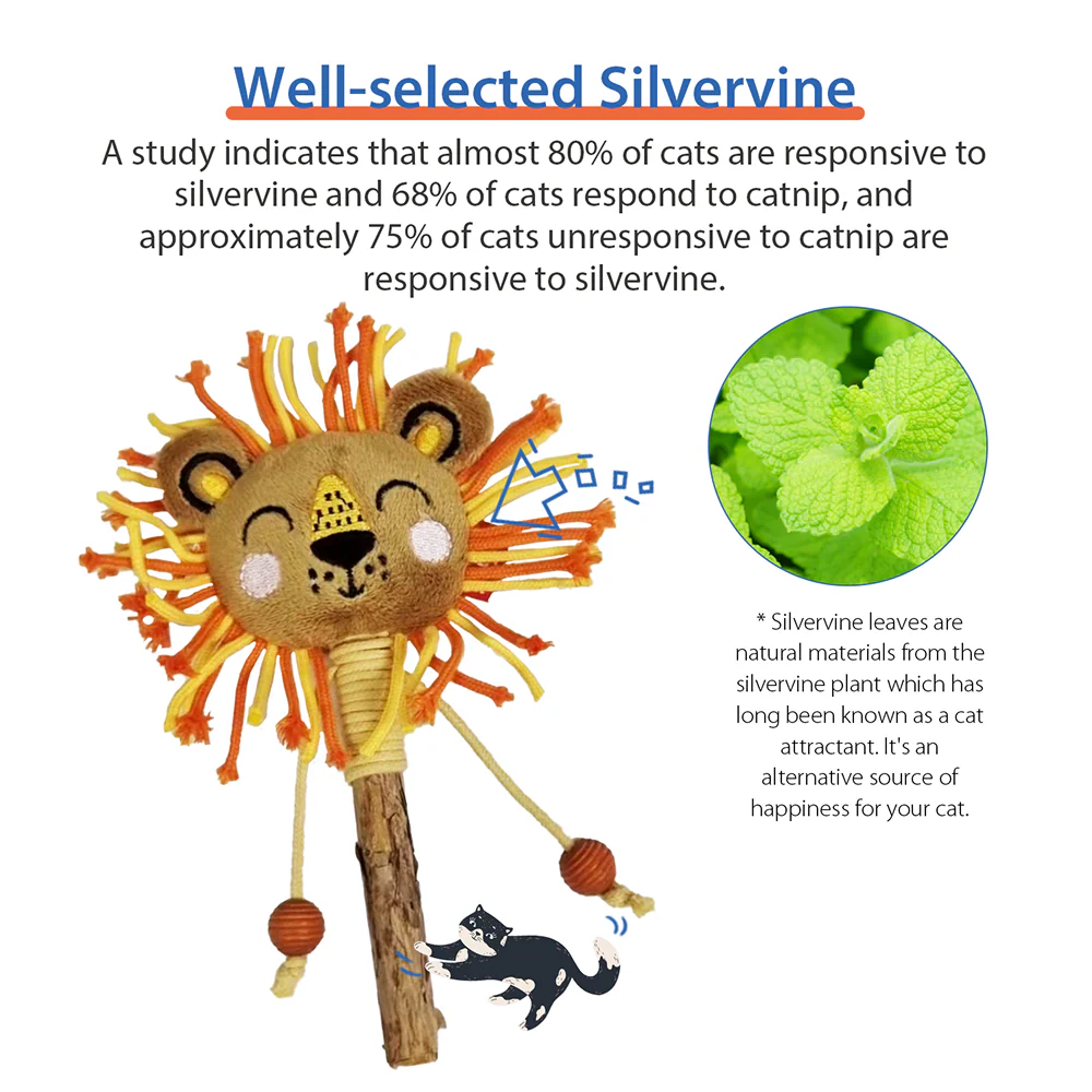 GiGwi Catch and Scratch Eco Line Lion Toy for Cats - Image 4