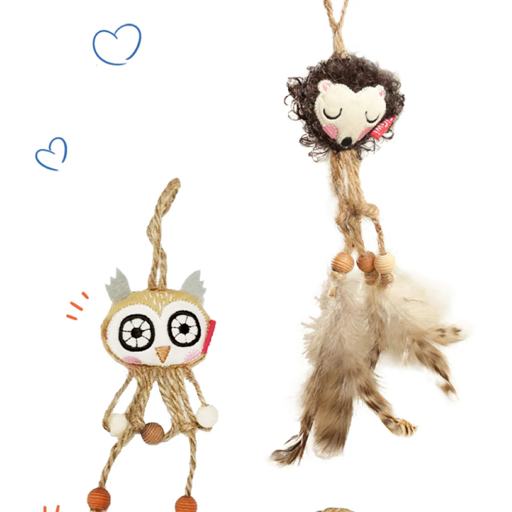GiGwi Catch and Scratch Eco Line Sloth Toy for Cats - Image 7