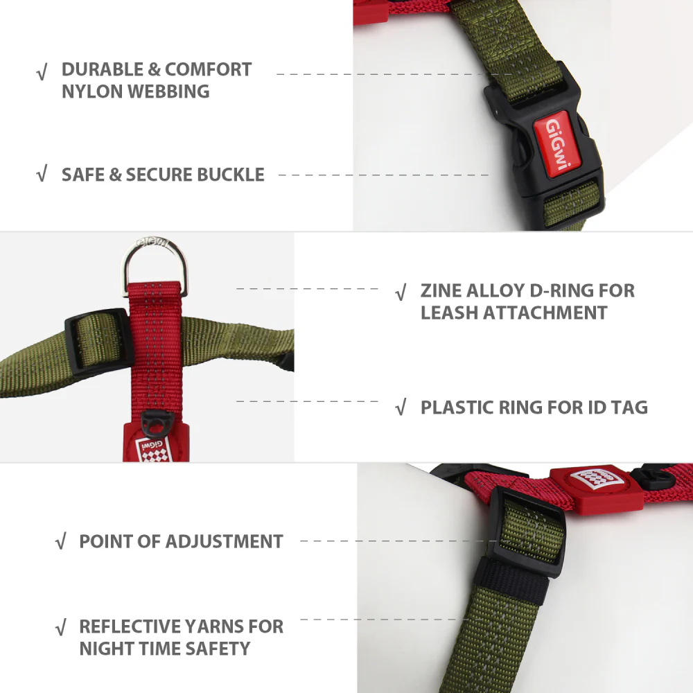 GiGwi Classic Line Harness for Dogs (Red) - Image 5