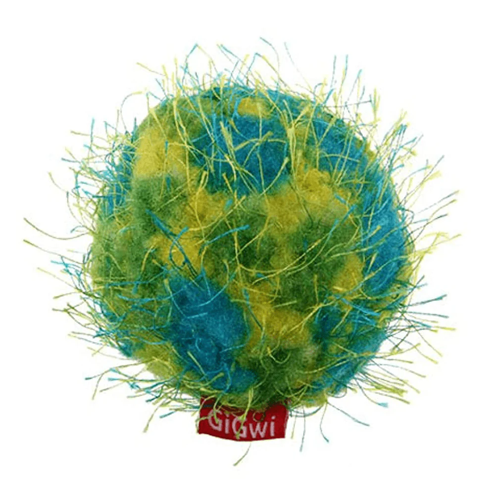 GiGwi Crazy Ball with Foam Rubber Ball and Squeaker Toy for Dogs (Green/Blue) - Image 5