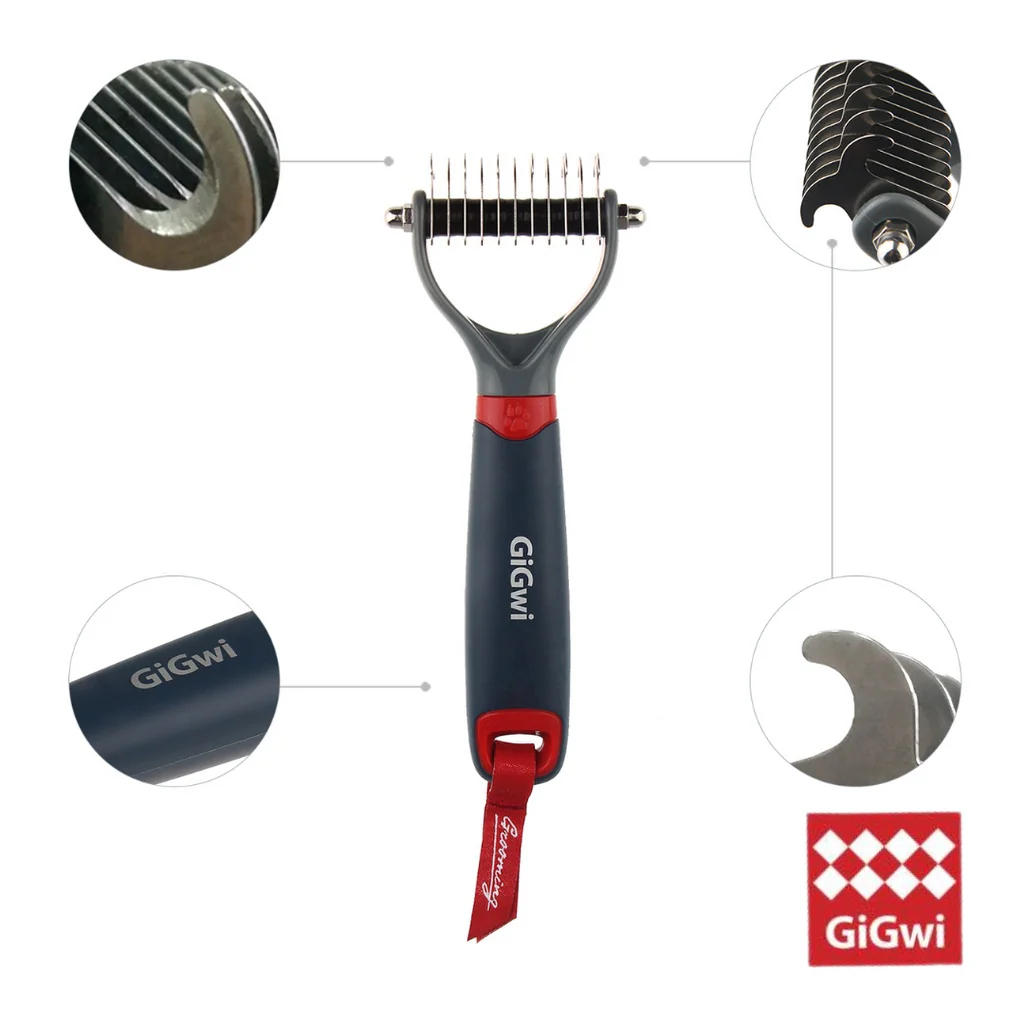 GiGwi Dual Head Dematting Comb for Dogs and Cats - Image 2