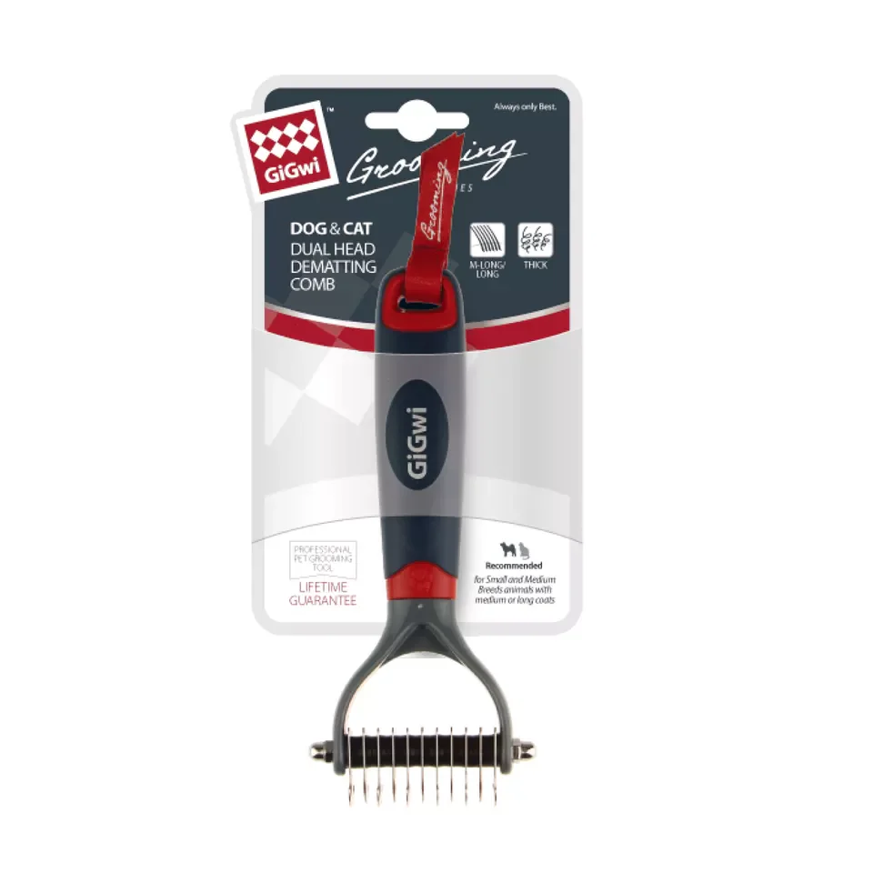 GiGwi Dual Head Dematting Comb for Dogs and Cats - Image 6