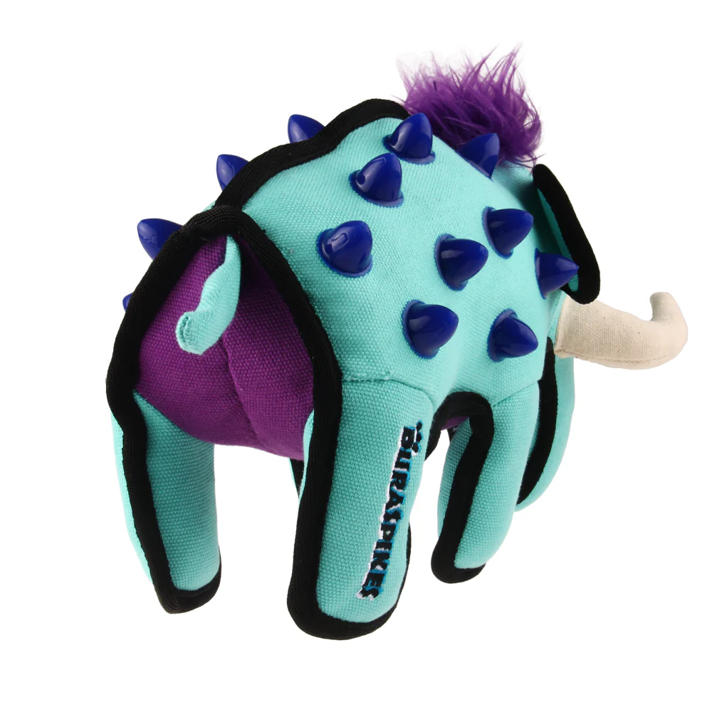 GiGwi Duraspikes Extra Durable Elephant Toy for Dogs (Light Blue) | For Medium Chewers - Image 6
