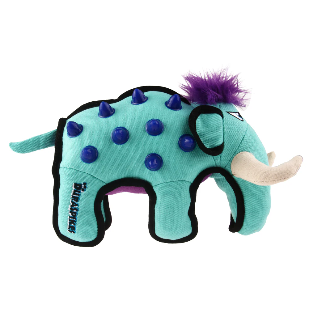 GiGwi Duraspikes Extra Durable Elephant Toy for Dogs (Light Blue) | For Medium Chewers - Image 8