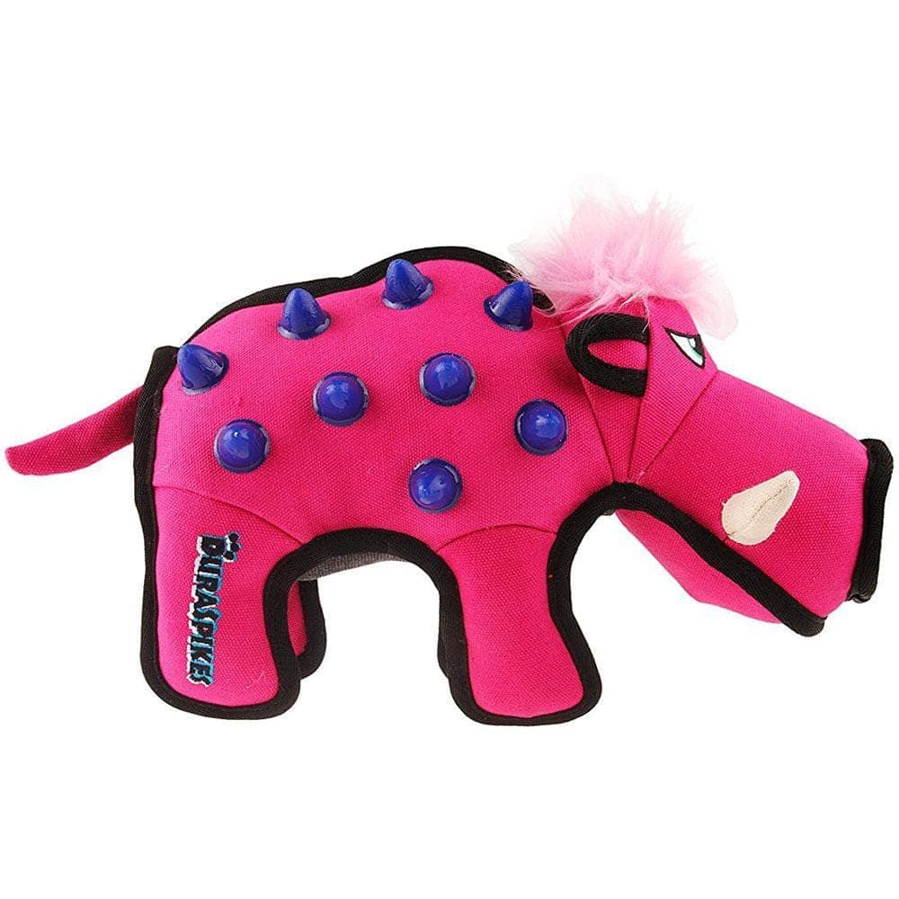 GiGwi Duraspikes Extra Durable Wild Boar Toy for Dogs (Rose) - Image 3