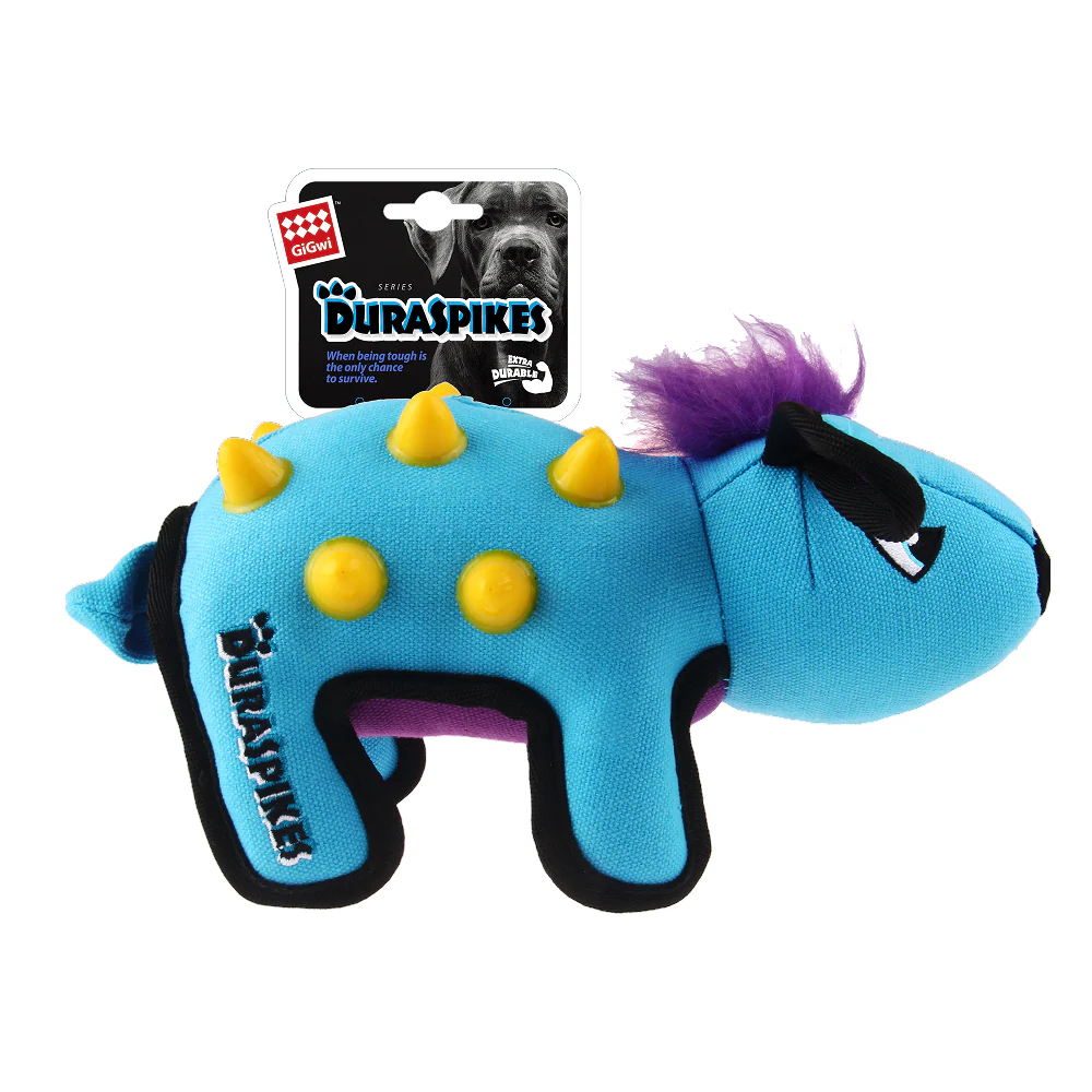 GiGwi Duraspikes Rabbit Toy for Dogs (Blue) - Image 3