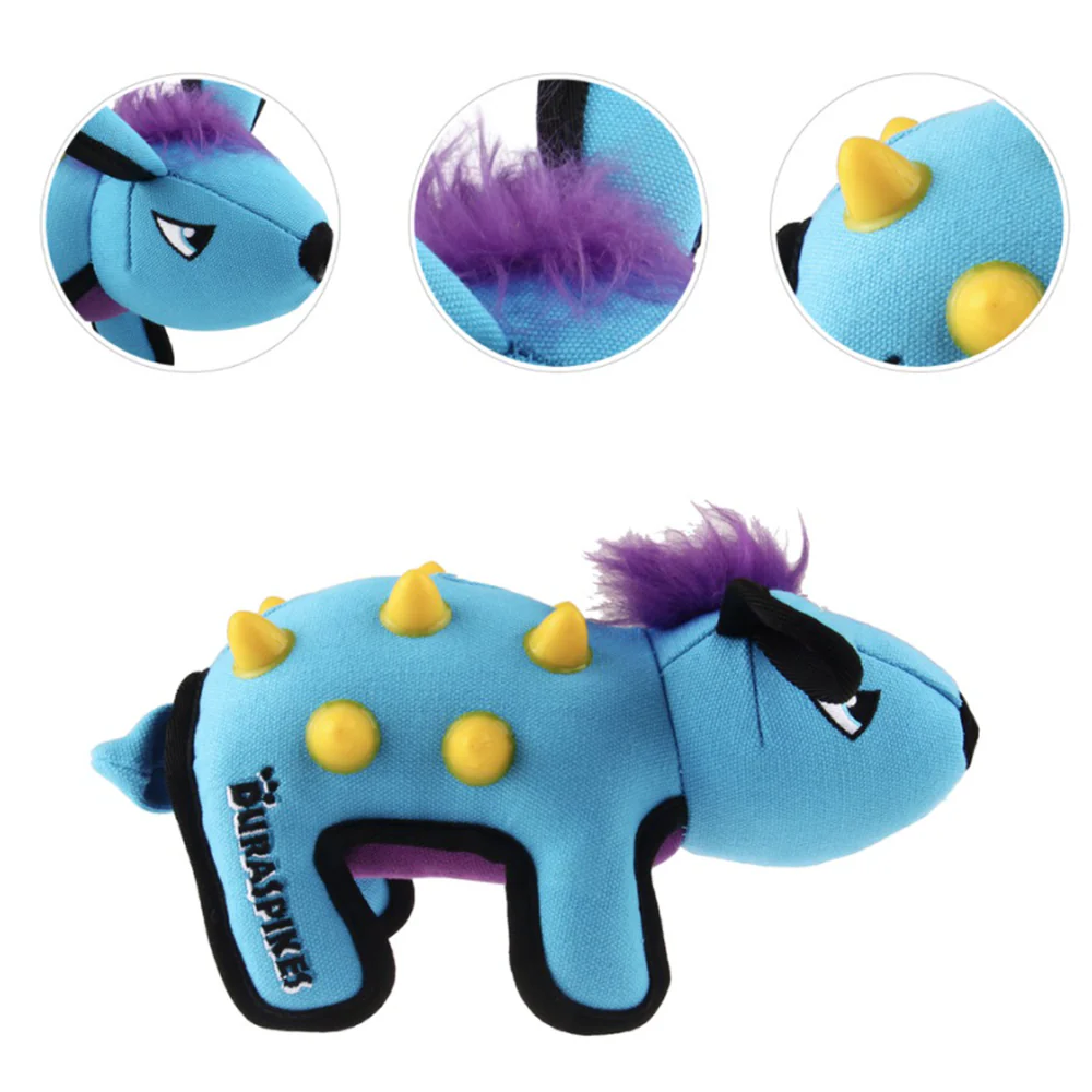 GiGwi Duraspikes Rabbit Toy for Dogs (Blue) - Image 4